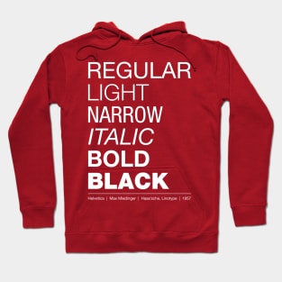 Helvetica Font Hoodie